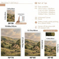 Cotswold Landscape British Countryside Pastoral Cottage Canvas Poster