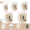 Neutral textured abstract plaster canvas poster displayed in a modern living room