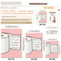 Toilet paper slogan canvas poster displayed against white wall molding and wood floor