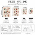 Santa cocktail canvas poster size guide with dimensions and hanging tips