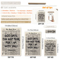 Isaiah 41:10 canvas size guide showing available framed and unframed print sizes