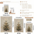 Add cozy holiday charm with a rustic fir tree Christmas Canvas Poster, perfect for neutral farmhouse decor, country homes, and winter interiors.