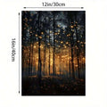 Firefly forest poster with 30 by 40 centimeter size guide