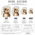 Snowman canvas poster size guide comparing 21 by 30, 30 by 40, 40 by 60 and 50 by 70 centimeter formats