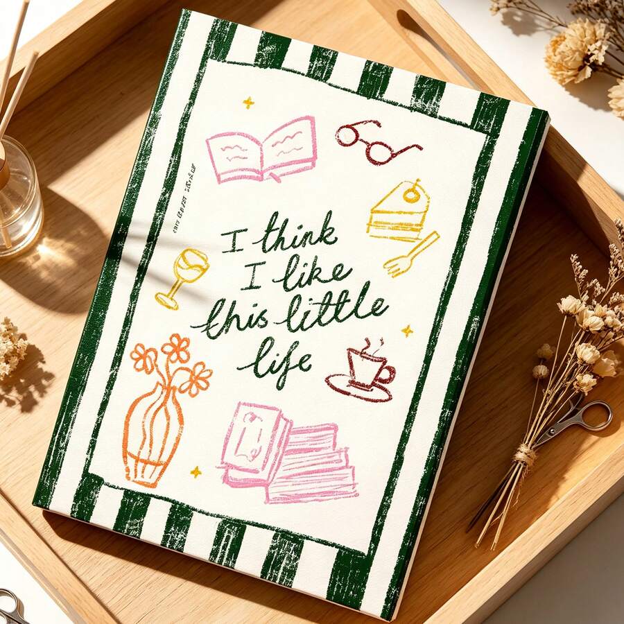 "I Think I Like This Little Life" Vintage Retro Aesthetic Canvas Poster