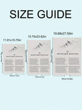 Poster size guide showing available 30 by 40, 40 by 60, and 50 by 70 cm prints