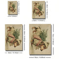 Dachshund Christmas canvas poster size chart showing 21 by 30 cm through 50 by 70 cm
