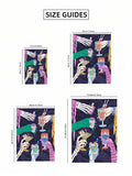 Halloween canvas size guide illustrating four poster dimensions