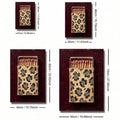 Size guide showing multiple dimensions for framed and unframed retro matchbox canvas poster