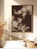 Vintage Mid-Century Botanical Shadow Plant Silhouette Canvas Poster 