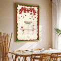 Vintage Flat-Print Christmas Sock & Holiday Stocking Canvas Poster 
