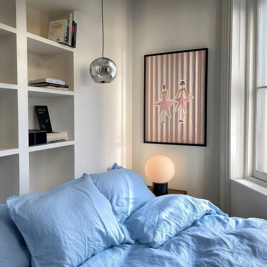 Vintage "Kiss All The Time" Disco & Cocktail Lover Canvas Poster 