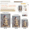 Funny Vintage Toilet Paper Snowman Christmas Canvas Poster 