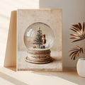 Nutcracker holiday canvas shown as a framed wall print in seasonal decor