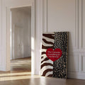 Make a statement with a zebra and leopard Y2K Canvas Poster, perfect for minimalist bedrooms, trendy fashion spaces, and bold animal print decor.