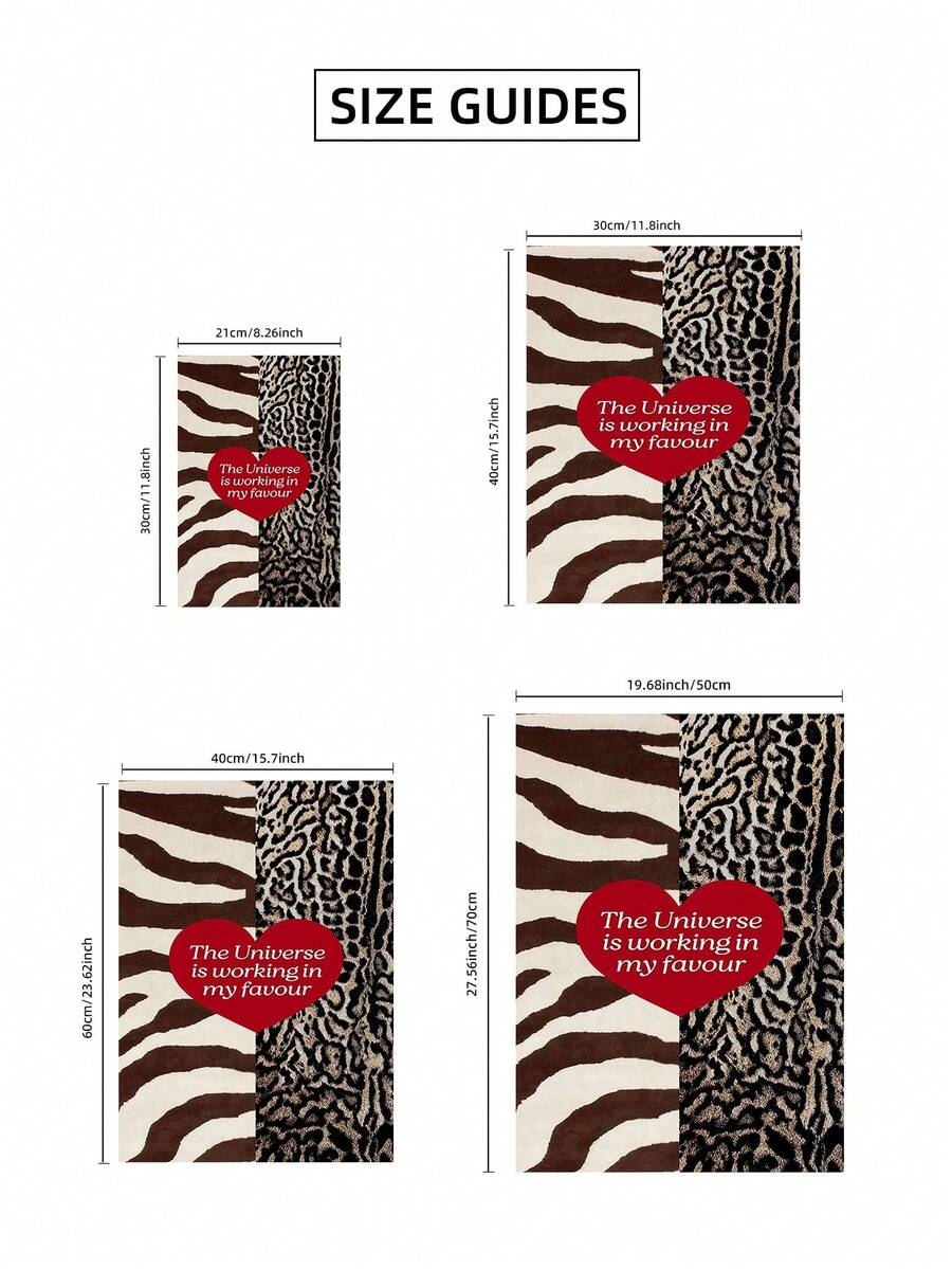 Make a statement with a zebra and leopard Y2K Canvas Poster, perfect for minimalist bedrooms, trendy fashion spaces, and bold animal print decor.