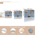 Y2K Modern Spotted Dog & Running Woman Canvas Poster