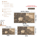 Japanese Nordic Wabi-Sabi Neutral Earth Tone Peony Branch Canvas Poster
