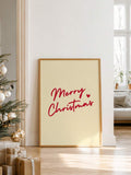 Minimalist 2D Flat Holiday Season Christmas Canvas Poster 