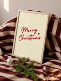Minimalist 2D Flat Holiday Season Christmas Canvas Poster 