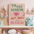 Neutral Holiday Oil Painting Christmas Canvas Poster 
