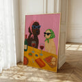 Vintage Humorous Dog Retro Eclectic Dopamine Canvas Poster