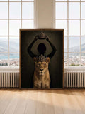 
Add regal drama to your space with dark vintage crowned queen and lion silhouette canvas art, a bold statement for gothic inspired interiors.
