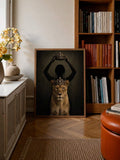 Add regal drama to your space with dark vintage crowned queen and lion silhouette canvas art, a bold statement for gothic inspired interiors.
