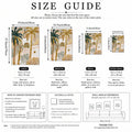 Boho Terracotta Palm Tree Abstract Tropical Botanical Canvas Poster Set 
