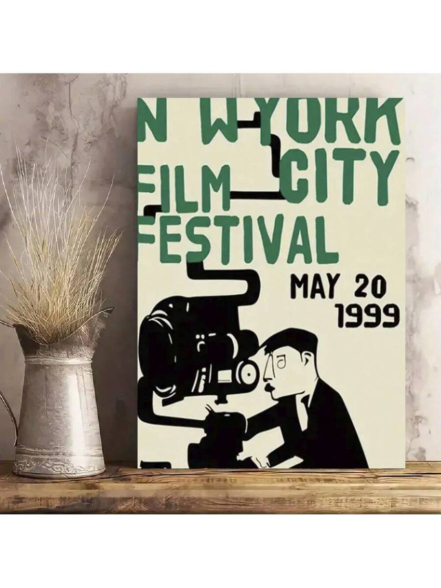 Transform your space into a sophisticated cinema with our 1999 Vintage Film Festival Canvas Poster. This stylish wall art adds a touch of nostalgia to any home or office decor. Made with high-quality canvas, it's the perfect addition for film lovers and design enthusiasts.