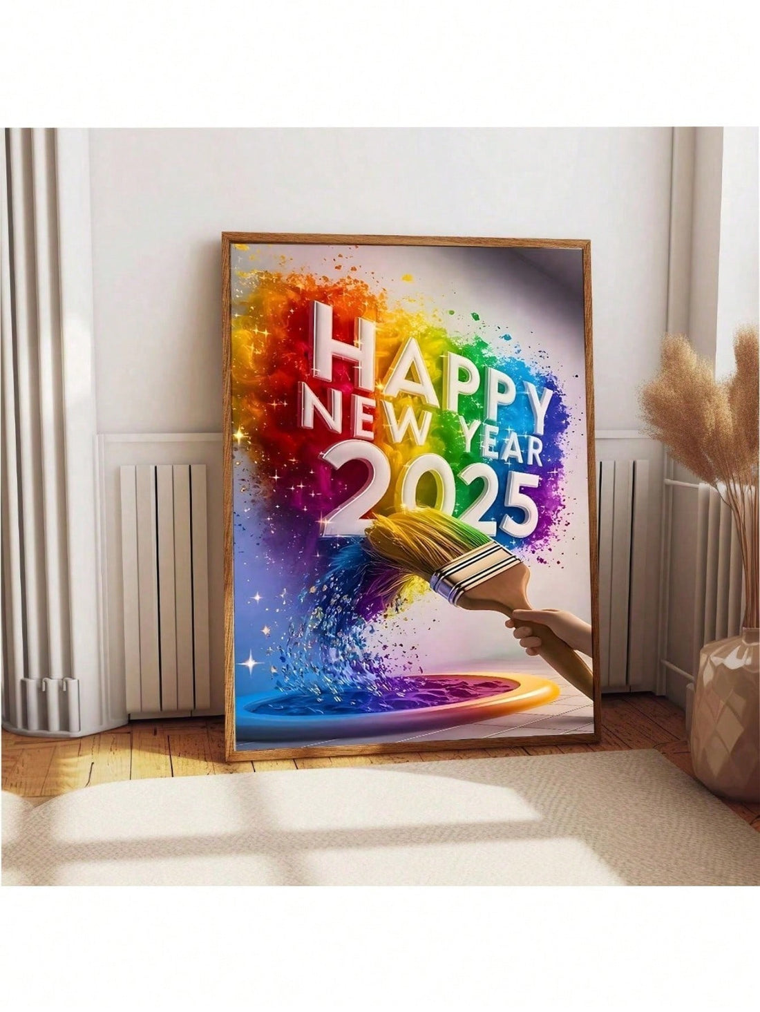 Celebrate the new year in style with our 2025 Happy New Year Canvas Wall Art. This unique piece features a bold and modern design that will add a festive touch to any space. Made with high-quality canvas, it is durable and long-lasting. Ring in the new year with this stunning and stylish addition to your decor.