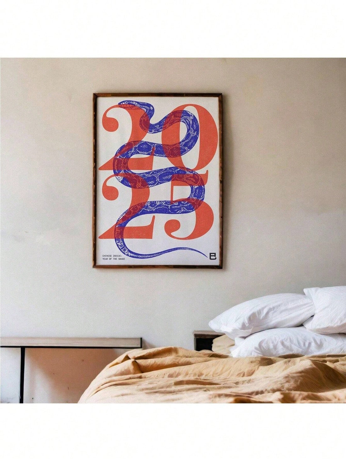 Celebrate the 2025 Year of the Snake with this stunning canvas wall art featuring the Chinese Zodiac. Add a touch of cultural flair to your home decor, perfect for New Year celebrations. Made with high-quality materials, this decorative poster is sure to impress with its unique and meaningful design.