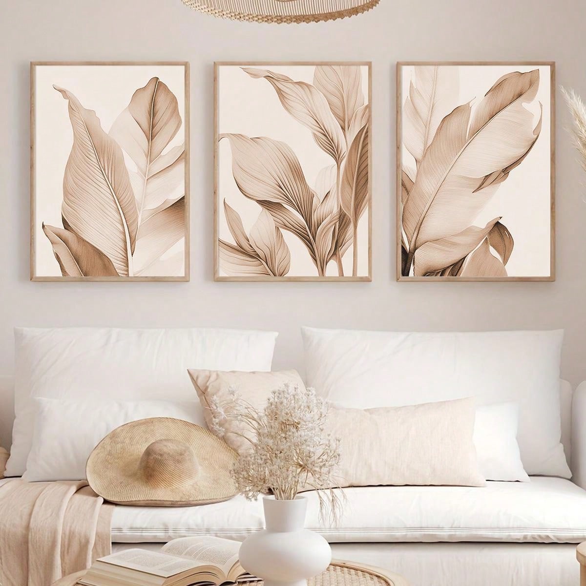 Add a touch of tropical elegance to your home decor with our 3-piece Tropical Palm Leaf Wall Art Prints. Featuring contemporary botanical designs, these prints are sure to elevate any gallery wall. Made with high-quality materials, they are a great addition to any living space.