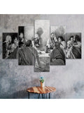 This 5-piece unframed canvas wall art set features a modern black and white depiction of The Last Supper of Jesus Christ. Designed to bring a contemporary yet reverent touch to your home, each panel combines minimalist style with profound religious significance. Ideal for creating a focal point in living rooms, dining areas, or prayer spaces, this set offers a sophisticated way to honor a timeless biblical moment. The unframed design allows for flexible display options to suit your personal decor preference