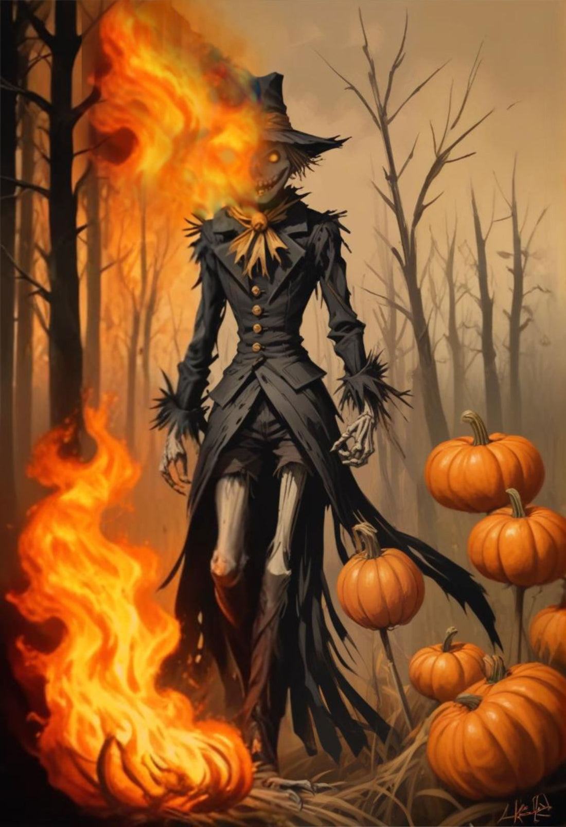 This Scarecrow Walking In The Field Poster Wall Art is a must-have for any fan of autumn and rustic decor. The intricate design and vivid colors will add a touch of charm to any room. Made with high-quality materials, this poster is a durable and long-lasting addition to your home decor. Bring the beauty of the harvest season into your home with this stunning piece.