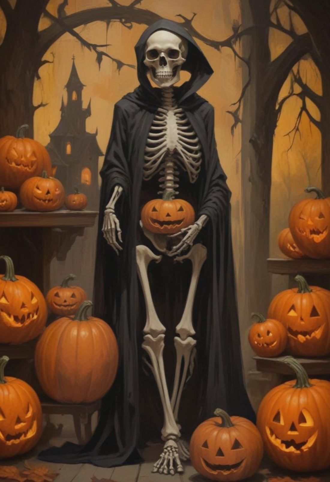 Introducing our Witchy Wall Decor Set, perfect for Halloween parties! Featuring a full body skeleton, a zombie in a black robe, and a pumpkin adorned room, this set will add a spooky touch to your home. Made with high-quality materials for a realistic look.