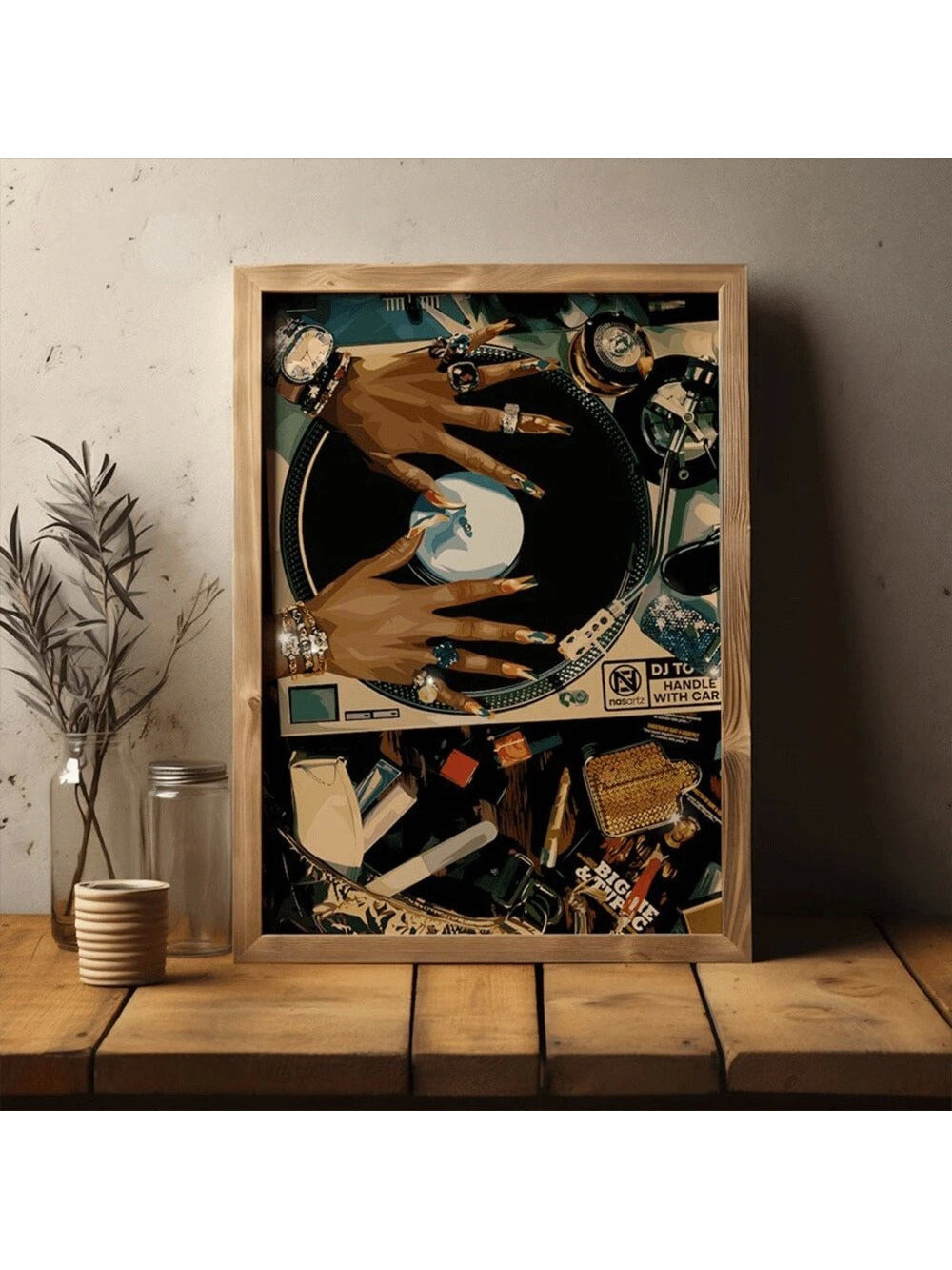 Elevate your space with this Abstract African DJ Turntable Canvas Art, a frameless vintage-style wall print that blends cultural vibrancy with musical energy. Perfect for living rooms, bedrooms, or creative spaces, this artwork adds a unique autumn and winter decor touch.
