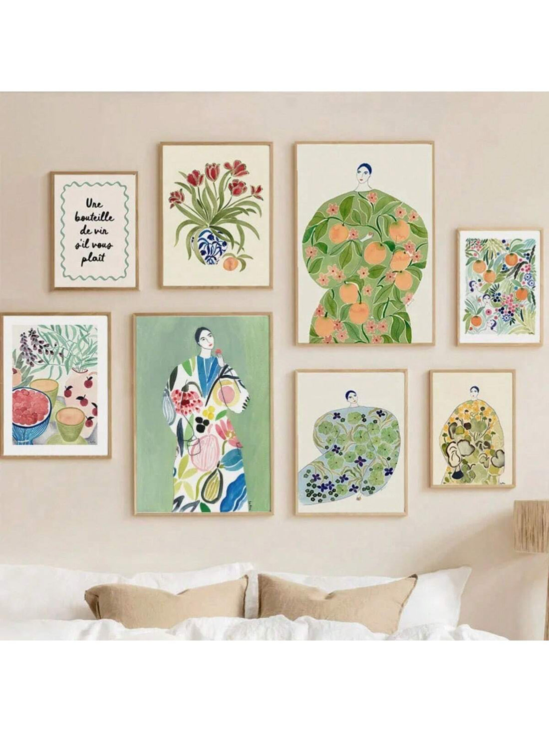 Transform your living space with this striking canvas art piece that seamlessly blends Nordic minimalism with artistic expression. Featuring an abstract composition of a girl's hand intertwined with botanical elements—delicate flowers, lush leaves, and a graceful vase—this artwork brings sophistication and visual interest to any room. The contemporary design works beautifully in modern, Scandinavian, or eclectic interiors, serving as a focal point that sparks conversation. Perfect for living rooms, bedrooms