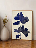 Abstract Line Floral Window Shadow Minimalist Plant Canvas Poster