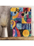 Add a touch of musical elegance to any space with our Abstract Music Notes Framed Canvas Print. This stunning piece of wall art is perfect for your home, office, or café, and features abstract music notes that will inspire creativity and set the tone for a sophisticated atmosphere.