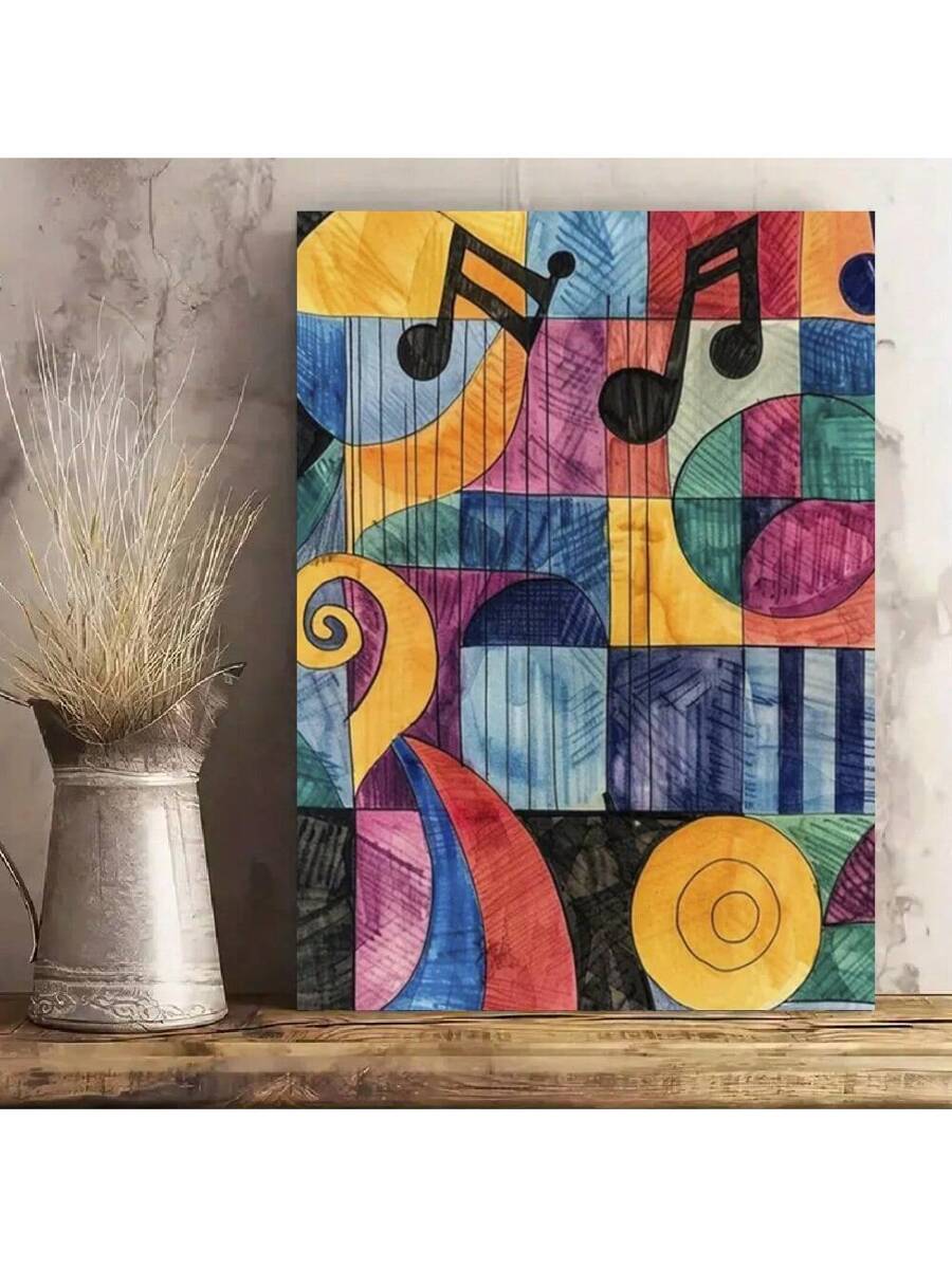 Add a touch of musical elegance to any space with our Abstract Music Notes Framed Canvas Print. This stunning piece of wall art is perfect for your home, office, or café, and features abstract music notes that will inspire creativity and set the tone for a sophisticated atmosphere.