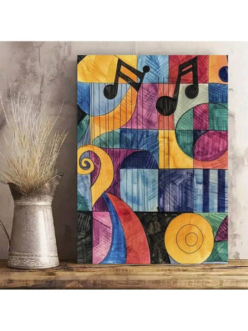 Add a touch of musical elegance to any space with our Abstract Music Notes Framed Canvas Print. This stunning piece of wall art is perfect for your home, office, or café, and features abstract music notes that will inspire creativity and set the tone for a sophisticated atmosphere.