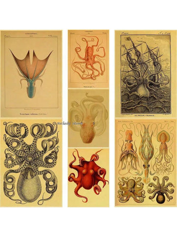 Elevate your living space with this Abstract Octopus Wall Art Poster, featuring a vintage-inspired depiction of a sea animal. Printed on high-quality canvas, this piece combines artistic abstraction with classic marine motifs, making it a sophisticated addition to any home decor. Its timeless design and subtle color palette bring a refined oceanic ambiance, perfect for enhancing both modern and traditional interiors. Durable and visually striking, this canvas print offers an expert blend of art and nature f