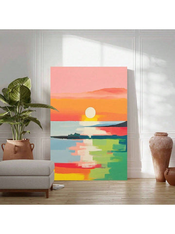 Elevate your living space with this Abstract Sunset Wooden Framed Canvas Art, a sophisticated piece designed to bring warmth and tranquility to any room. The carefully crafted wooden frame complements the rich, muted tones of the sunset-inspired canvas, making it an ideal aesthetic addition for autumn and winter interiors. Its timeless design enhances home ambiance while serving as a thoughtful, stylish gift for seasonal decor enthusiasts. Perfect for creating a cozy, inviting atmosphere throughout the cold