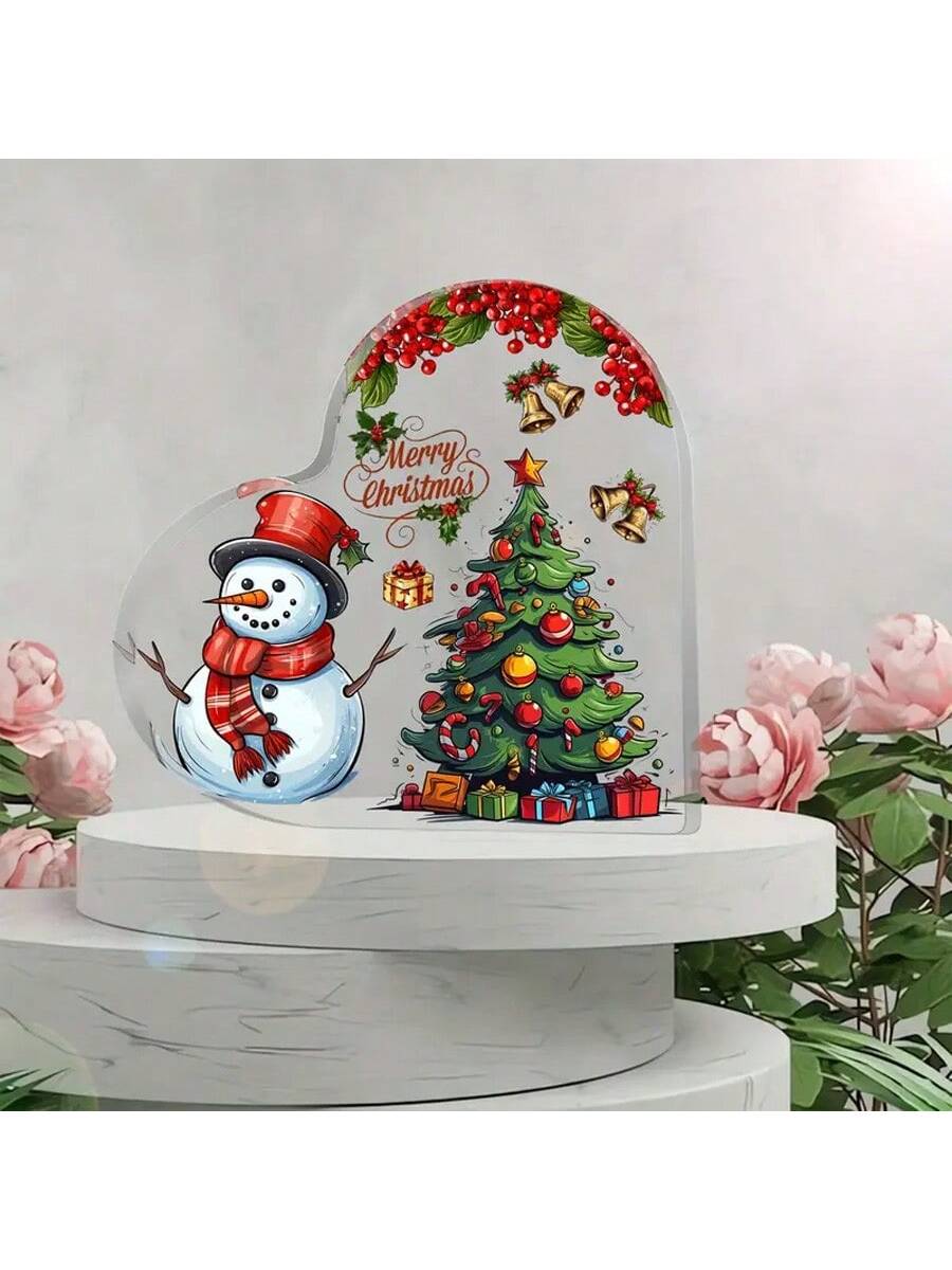Create an enchanting winter wonderland with our Acrylic Winter Wonderland decoration. Made with durable acrylic, this festive addition is perfect for sprucing up your Christmas table. The intricate design and sparkling details will add a touch of magic to any household celebration.