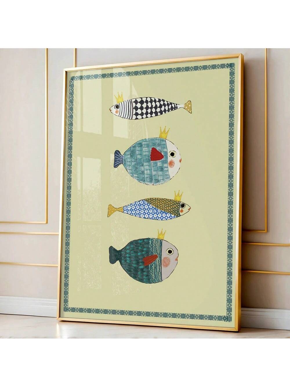 Add a touch of whimsy to your child's room with our Colorful Fish Nursery Wall Art Poster. This minimalist design features vibrant marine animals, perfect for inspiring imagination and creativity. Decorate with confidence, knowing our high-quality print will liven up any space.