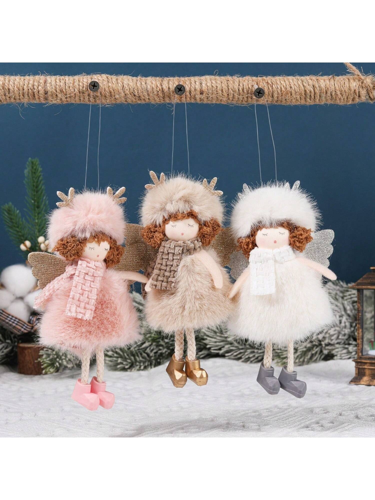 Spruce up your Christmas tree with our Adorable Angel Girl Plush Hat Decoration. Crafted with high-quality materials, this festive addition is sure to bring joy and holiday spirit to your home. Suitable for all ages, let this charming decoration add some magic to your holiday celebrations.