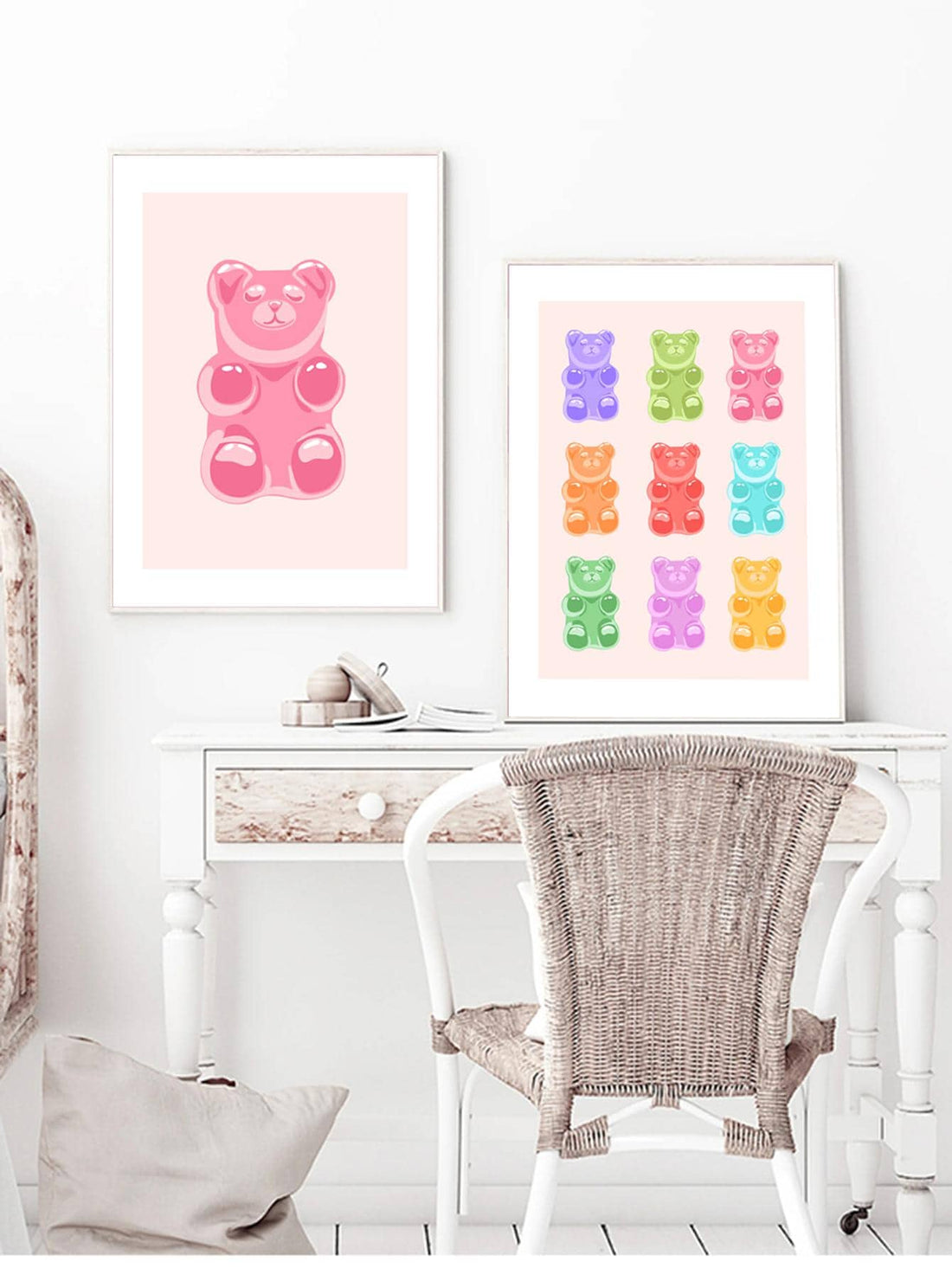 Add a touch of charm to any space with these adorable cartoon bear art prints. Perfectly designed for home decor, gifts, or special occasions, these unframed canvas prints bring warmth and whimsy to your walls. Their playful yet refined style makes them an excellent choice for nurseries, children's rooms, or cozy living areas, enhancing your environment with delightful character and inviting comfort.