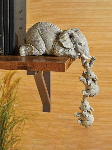 Enhance your home decor with this 3-piece elephant-inspired set. Made from high-quality materials, the adorable elephant design will add a touch of charm to any room. With its intricate craft and unique design, this decoration set is perfect for any elephant lover. Bring a sense of whimsy and style to your home with this must-have decor set.