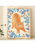 This charming Adorable Orange Cat Canvas Art will add a playful touch to any kids' room or pet shop. With its vibrant colors and cute design, it's sure to capture the hearts of children and pet lovers alike. Made with high-quality materials, this art piece will bring joy for years to come.